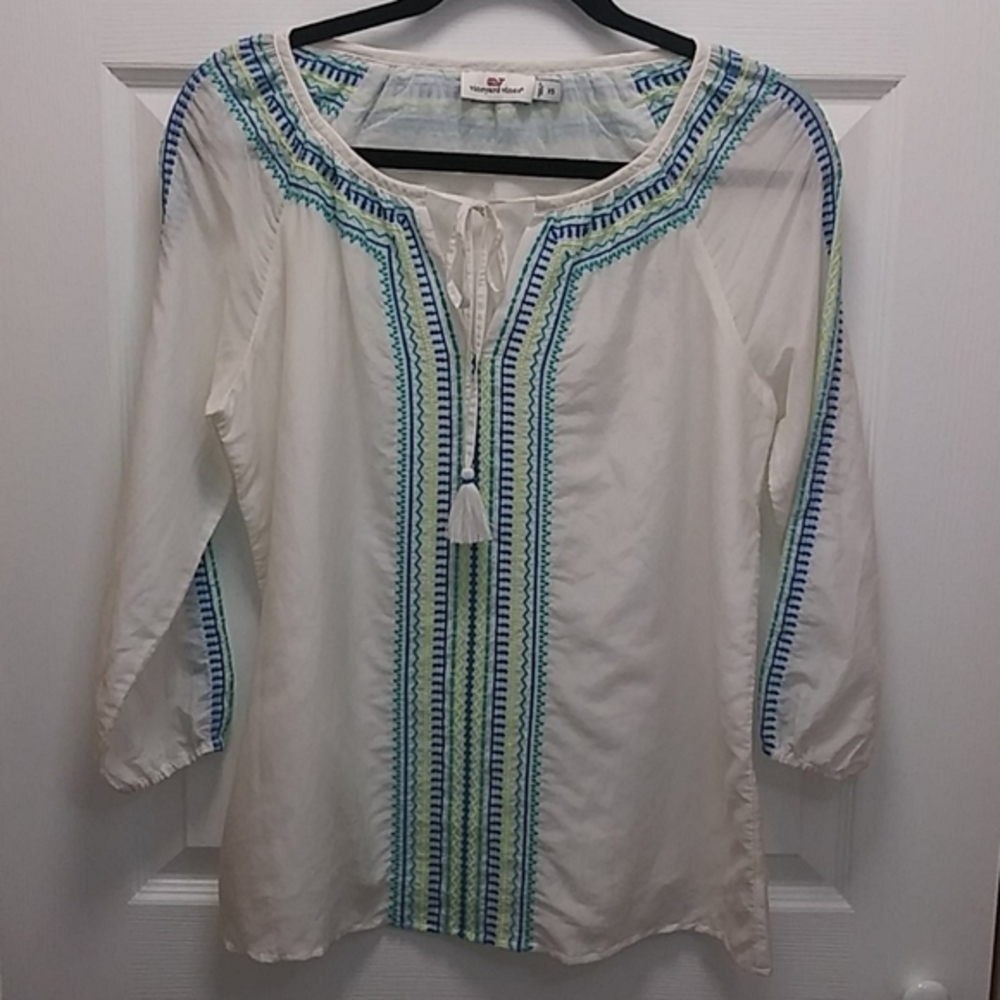 Vineyard Vines Embroidered‎ Tunic Top